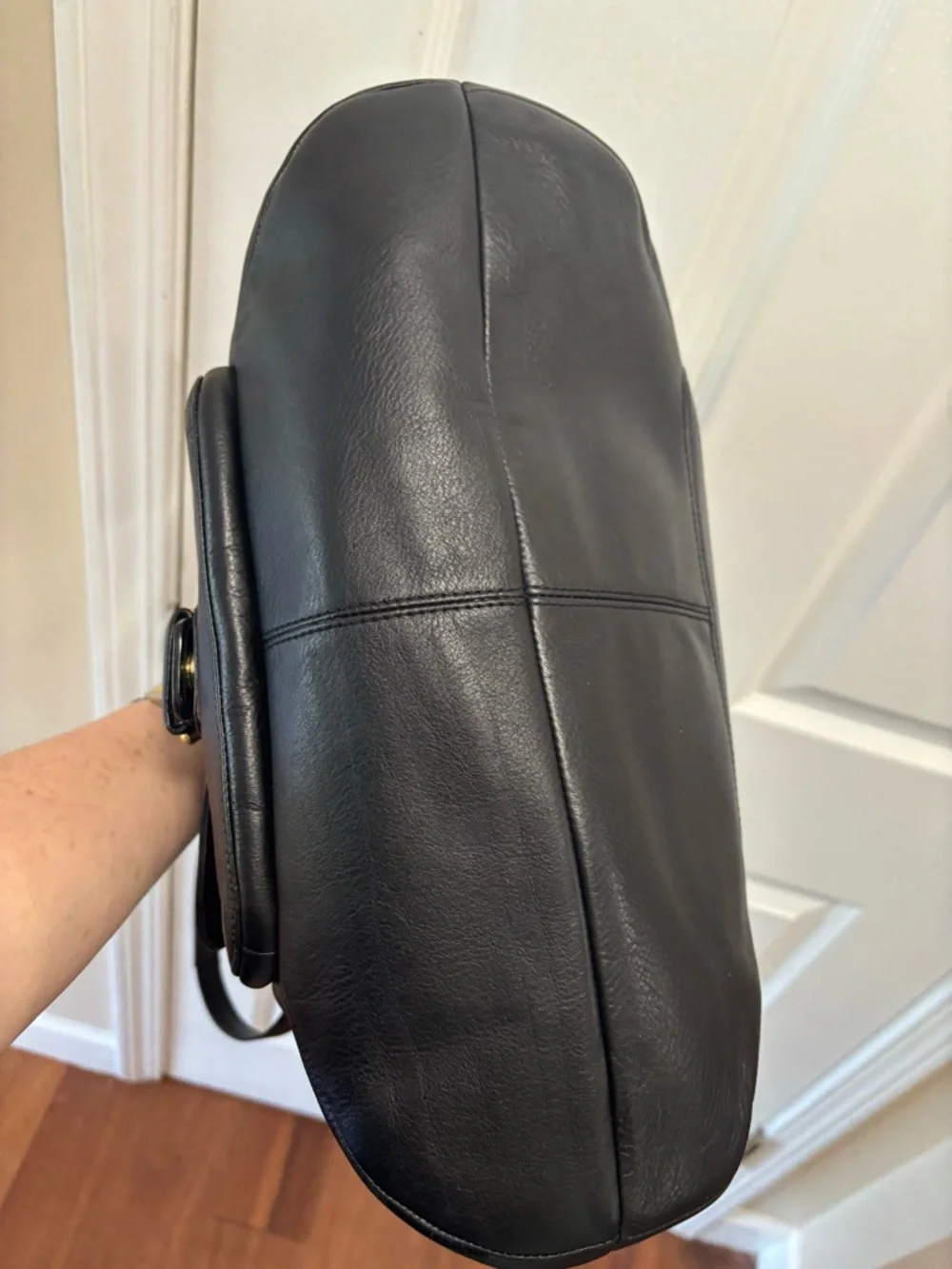 Coach K1381-F24961 Campbell Belle Carryall Black Pebbled Leather Satchel is BNOT - Picture 10 of 16